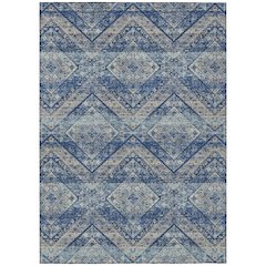 Machine Washable Indoor/Outdoor Chantille ACN2699 Blue 9' x 12' Rug