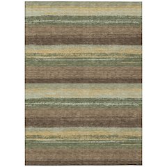 Machine Washable Indoor/Outdoor Chantille ACN2707 Green 9' x 12' Rug