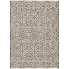 Machine Washable Indoor/Outdoor Chantille ACN2712 Brown 9' x 12' Rug