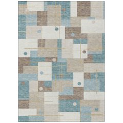 Machine Washable Indoor/Outdoor Chantille ACN2716 Ivory 9' x 12' Rug