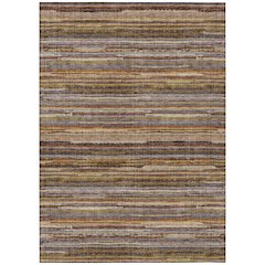 Machine Washable Indoor/Outdoor Chantille ACN2717 Orange 10' x 14' Rug