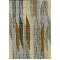 Machine Washable Indoor/Outdoor Chantille ACN2720 Gray 10' x 14' Rug