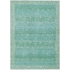 Machine Washable Indoor/Outdoor Chantille ACN2725 Green 10' x 14' Rug