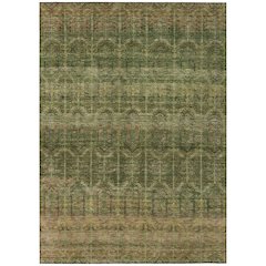 Machine Washable Indoor/Outdoor Chantille ACN2728 Green 10' x 14' Rug