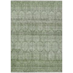 Machine Washable Indoor/Outdoor Chantille ACN2728 Green 10' x 14' Rug