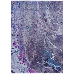 Machine Washable Indoor/Outdoor Chantille ACN2730 Purple 10' x 14' Rug