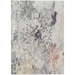 Machine Washable Indoor/Outdoor Chantille ACN2736 Gray 10' x 14' Rug