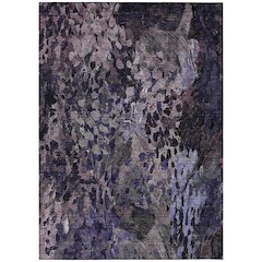 Machine Washable Indoor/Outdoor Chantille ACN2737 Purple 10' x 14' Rug