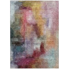 Machine Washable Indoor/Outdoor Chantille ACN2738 Red 10' x 14' Rug