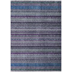 Machine Washable Indoor/Outdoor Chantille ACN2741 Purple 10' x 14' Rug