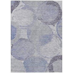 Machine Washable Indoor/Outdoor Chantille ACN2744 Purple 10' x 14' Rug