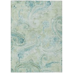 Machine Washable Indoor/Outdoor Chantille ACN2747 Green 10' x 14' Rug