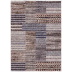 Machine Washable Indoor/Outdoor Chantille ACN2749 Brown 10' x 14' Rug