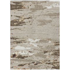 Machine Washable Indoor/Outdoor Chantille ACN2757 Brown 10' x 14' Rug