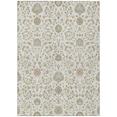 Machine Washable Indoor/Outdoor Chantille ACN2758 Ivory 10' x 14' Rug