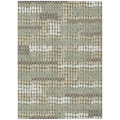 Machine Washable Indoor/Outdoor Chantille ACN2763 Green 10' x 14' Rug