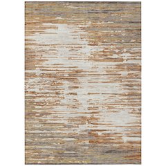 Machine Washable Indoor/Outdoor Chantille ACN2767 Orange 10' x 14' Rug