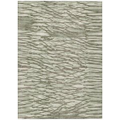Machine Washable Indoor/Outdoor Chantille ACN2771 Green 10' x 14' Rug