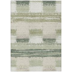 Machine Washable Indoor/Outdoor Chantille ACN2772 Green 10' x 14' Rug
