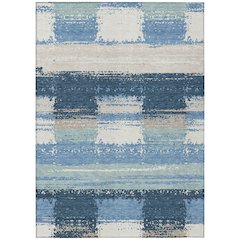 Machine Washable Indoor/Outdoor Chantille ACN2772 Blue 10' x 14' Rug