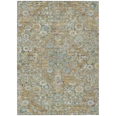 Machine Washable Indoor/Outdoor Chantille ACN2782 Green 10' x 14' Rug