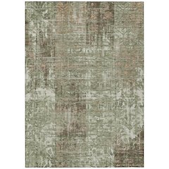 Machine Washable Indoor/Outdoor Chantille ACN2785 Green 10' x 14' Rug