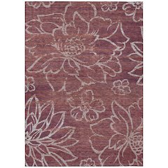 Machine Washable Indoor/Outdoor Chantille ACN2789 Purple 10' x 14' Rug