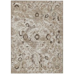 Machine Washable Indoor/Outdoor Chantille ACN2791 Brown 10' x 14' Rug