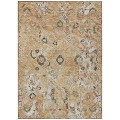 Machine Washable Indoor/Outdoor Chantille ACN2791 Orange 10' x 14' Rug