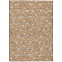 Machine Washable Indoor/Outdoor Chantille ACN2792 Orange 10' x 14' Rug