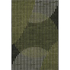 Premium Machine Washable Mayfield AMF1001 Olive 9' x 12' Rug