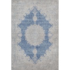 Premium Machine Washable Mayfield AMF1003 Navy 9' x 12' Rug