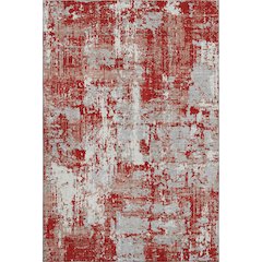 Premium Machine Washable Mayfield AMF1008 Red 9' x 12' Rug