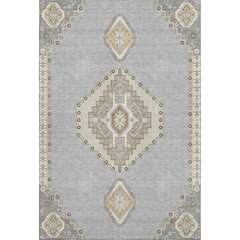 Premium Machine Washable Mayfield AMF1014 Gray 9' x 12' Rug