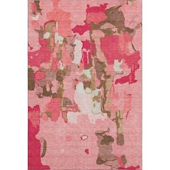 Premium Machine Washable Mayfield AMF1028 Coral 9' x 12' Rug