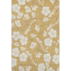 Premium Machine Washable Mayfield AMF1032 Gold 9' x 12' Rug