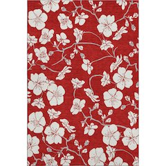 Premium Machine Washable Mayfield AMF1032 Red 9' x 12' Rug