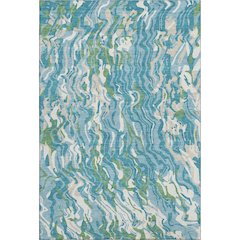Premium Machine Washable Mayfield AMF1038 Teal 9' x 12' Rug