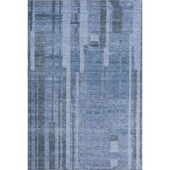 Premium Machine Washable Mayfield AMF1063 Navy 9' x 12' Rug