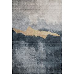 Premium Machine Washable Mayfield AMF1069 Blue 9' x 12' Rug