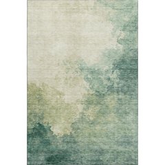 Premium Machine Washable Mayfield AMF1138 Green 9' x 12' Rug