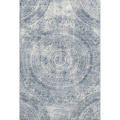 Premium Machine Washable Mayfield  Blue 9' x 12' Rug