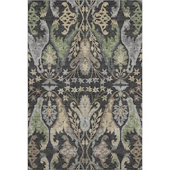 Premium Machine Washable Mayfield AMF1153 Black 9' x 12' Rug