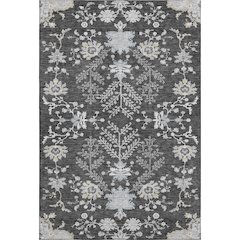 Premium Machine Washable Mayfield AMF1156 Charcoal 9' x 12' Rug