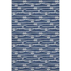 Premium Machine Washable Mayfield  Navy 9' x 12' Rug