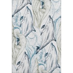 Premium Machine Washable Mayfield  Ivory 9' x 12' Rug