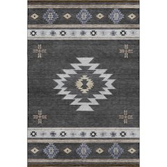 Premium Machine Washable Mayfield  Midnight 9' x 12' Rug