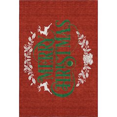 Premium Machine Washable Mayfield  Ruby 9' x 12' Rug
