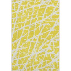 Premium Machine Washable Mayfield  Yellow 9' x 12' Rug