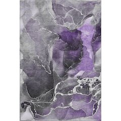 Premium Machine Washable Mayfield  Purple 9' x 12' Rug